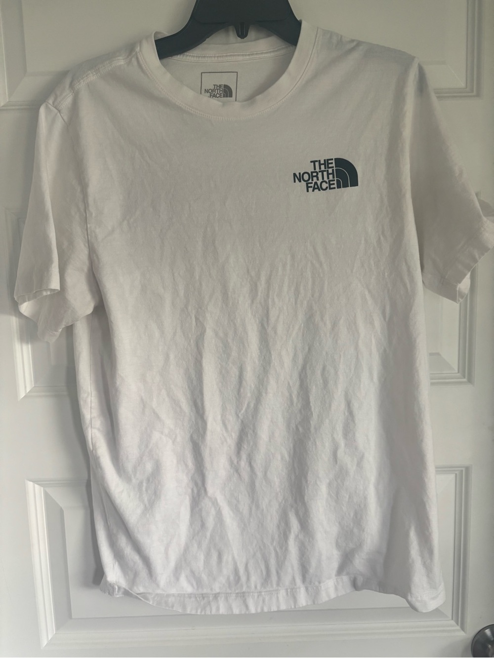 The North Face White T-Shirt with Black Logo